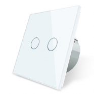 Touch Light Switch Dual - White